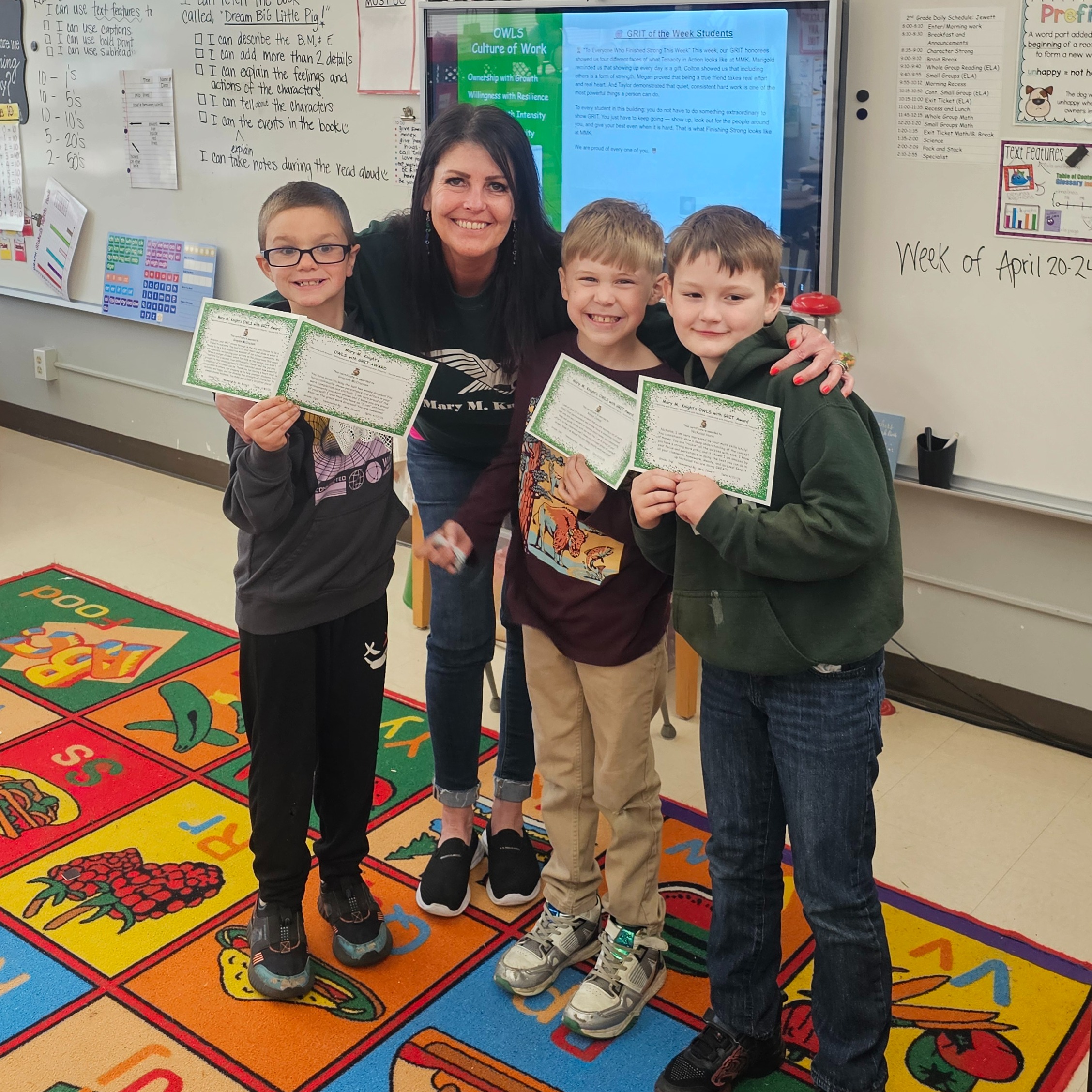 Grayson McCracken, Ronan Jones and Nick Horn