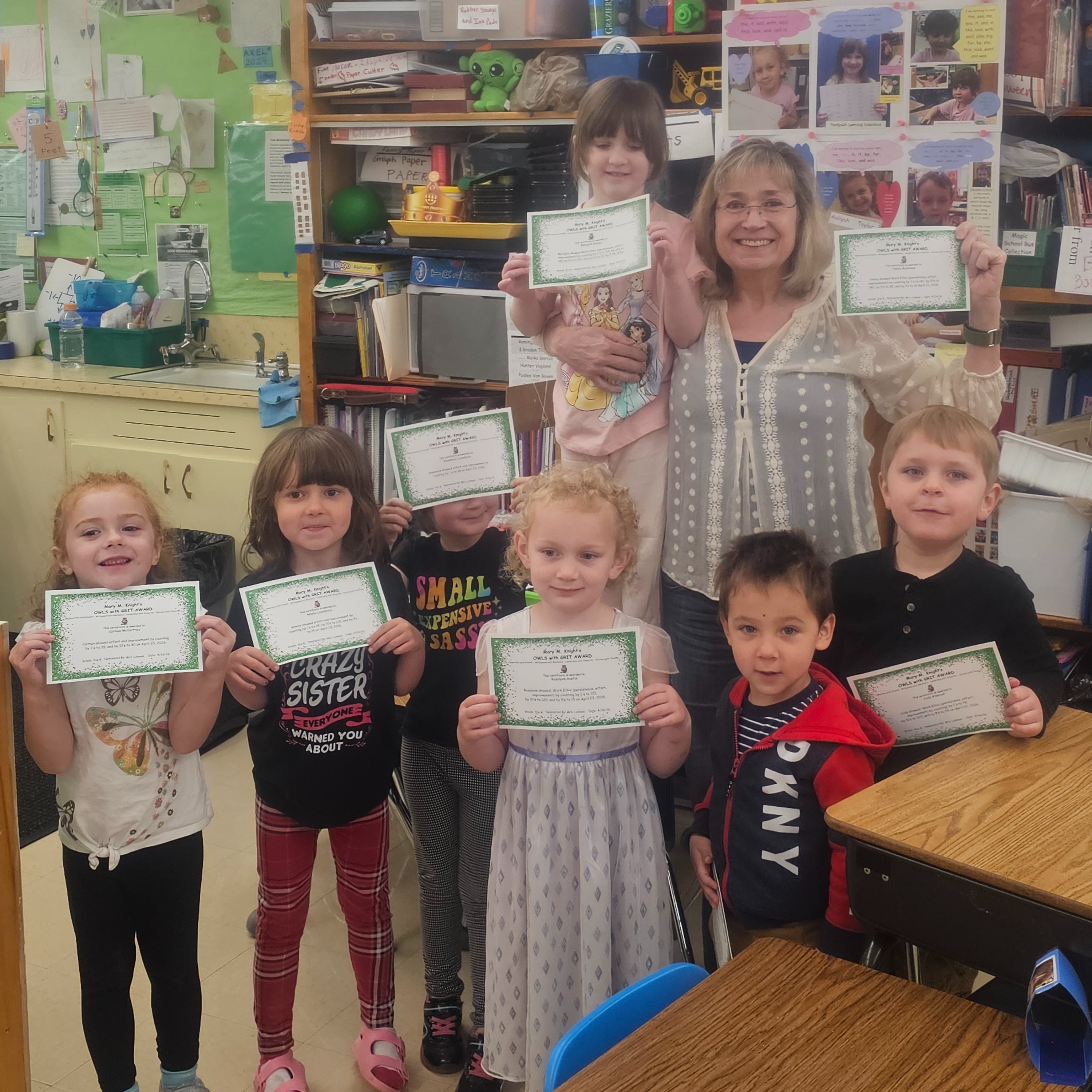 Carmyn McCartney, Amelia and Annabelle Lounsbury, Rosalynn Austin, Marigold Guelzo, Justin Ushman, Henry Backhaus and Cody Atwood
