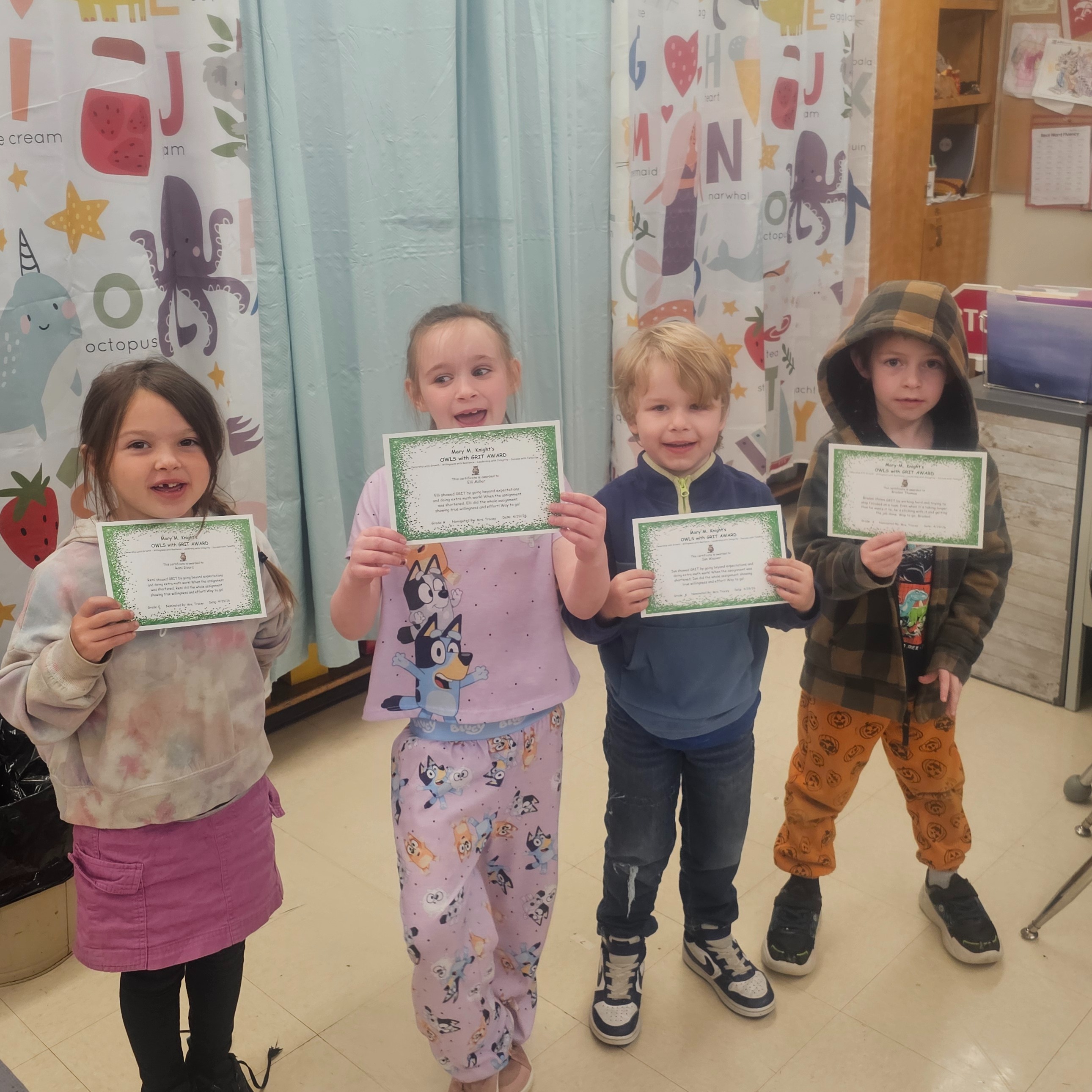 Remi Rivard, Elli Miller, Ian Weaver and Braden Thomas