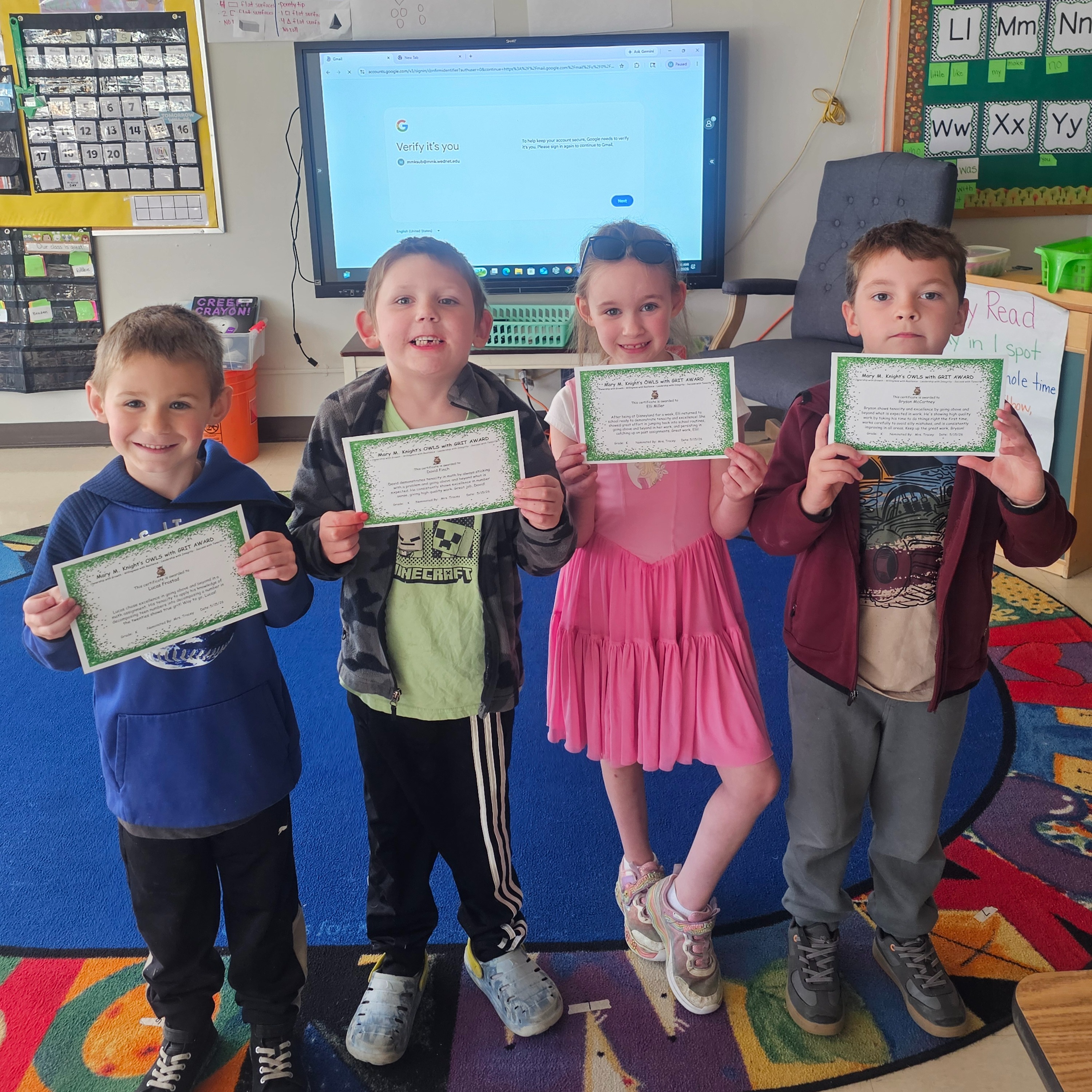 Lucas Frostad, David Finch, Elli Miller and Bryson McCartney