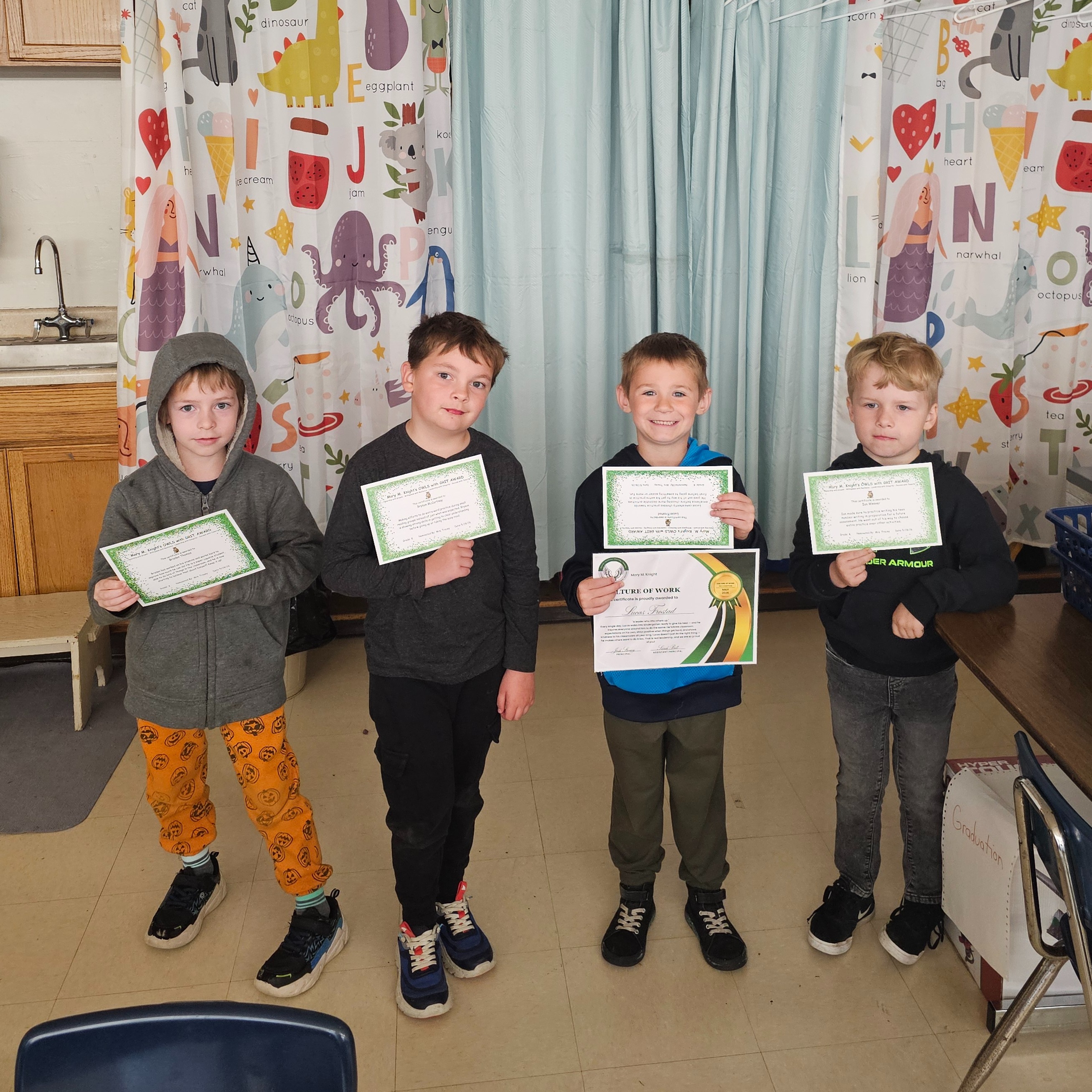 Braden Thomas, Bryson McCartney, Lucas Frostad and Ian Weaver