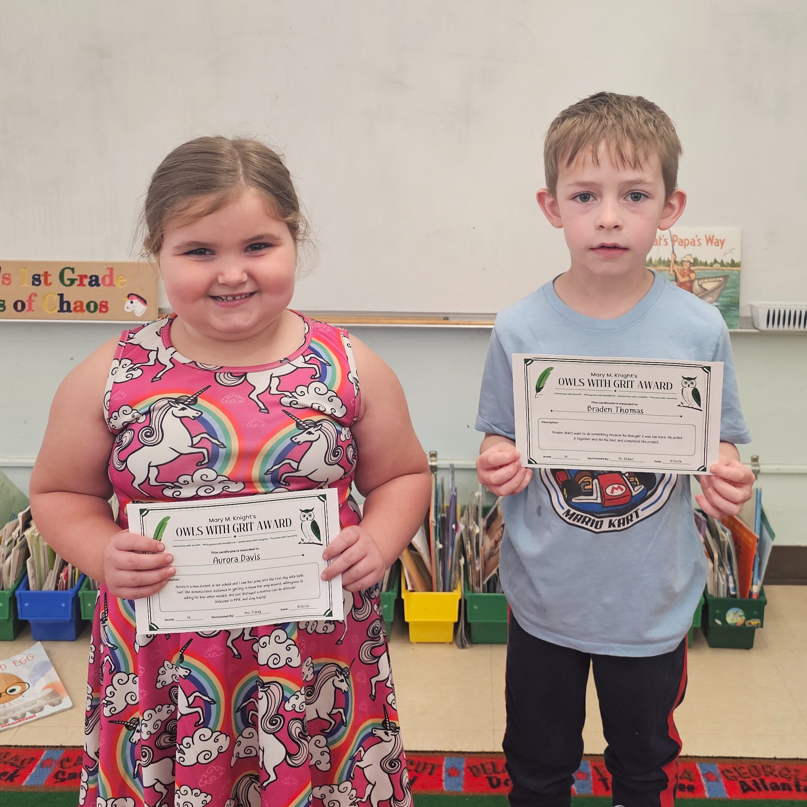 Aurora Davis and Braden Thomas