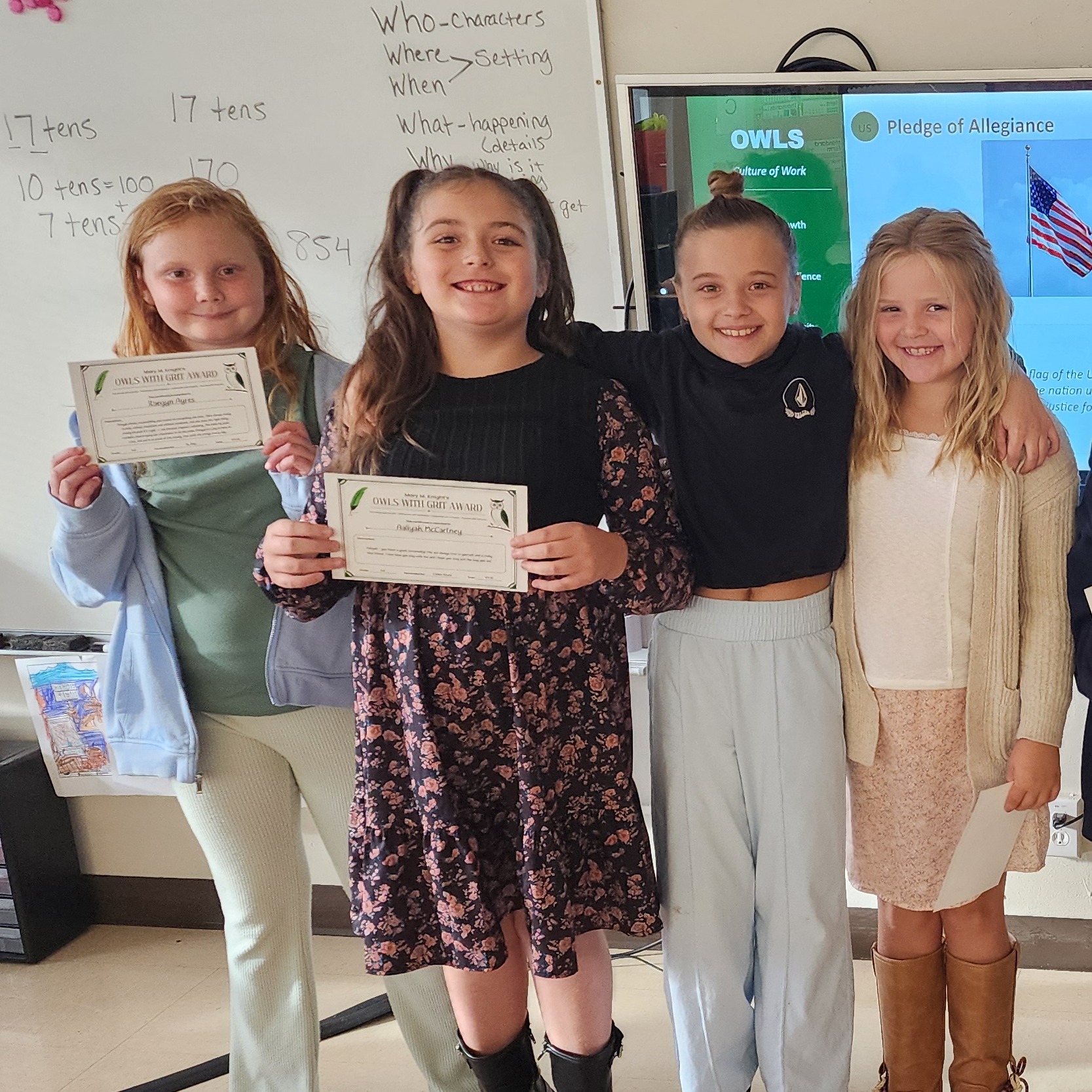 Raegan Ayers, Aaliyah McCartney and Eden Johnson