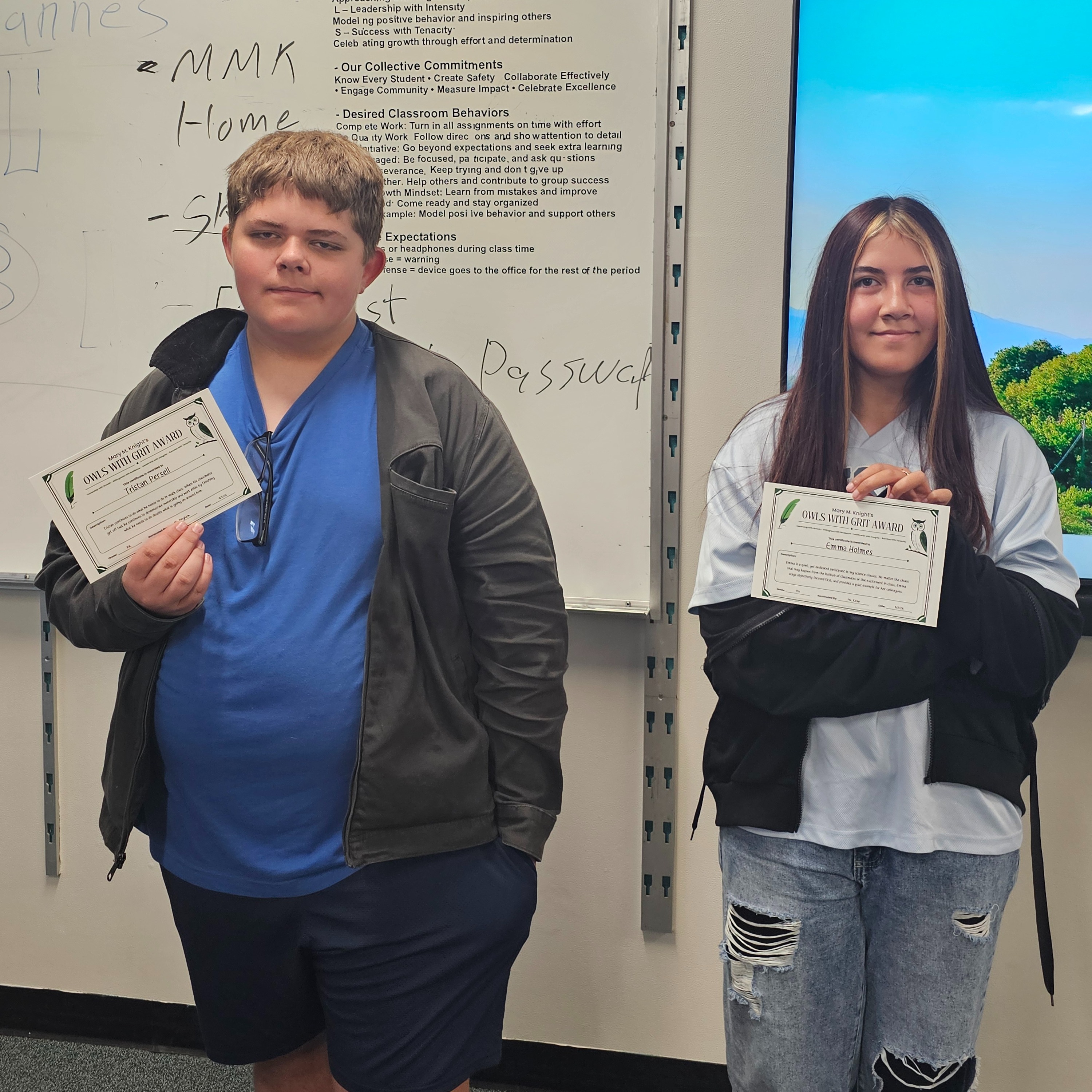 Tristan Persell and Emma Holmes