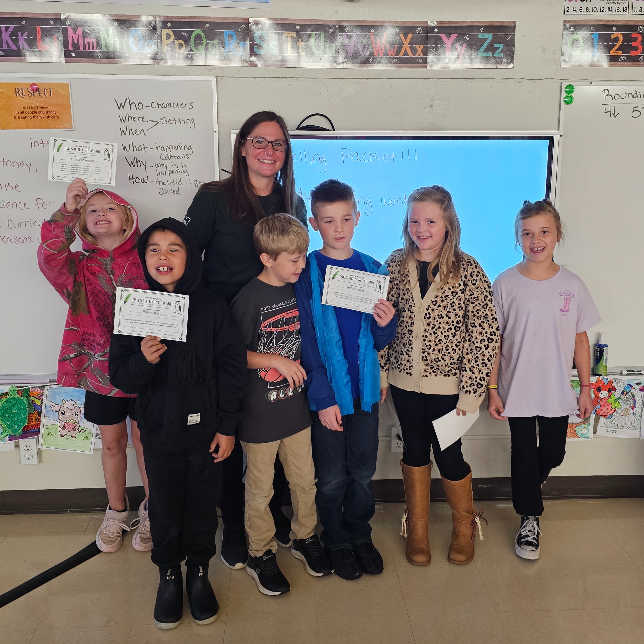 Kenna Gillham-Hall, Dominic Franco, Barrett Frostad and Eden Johnson