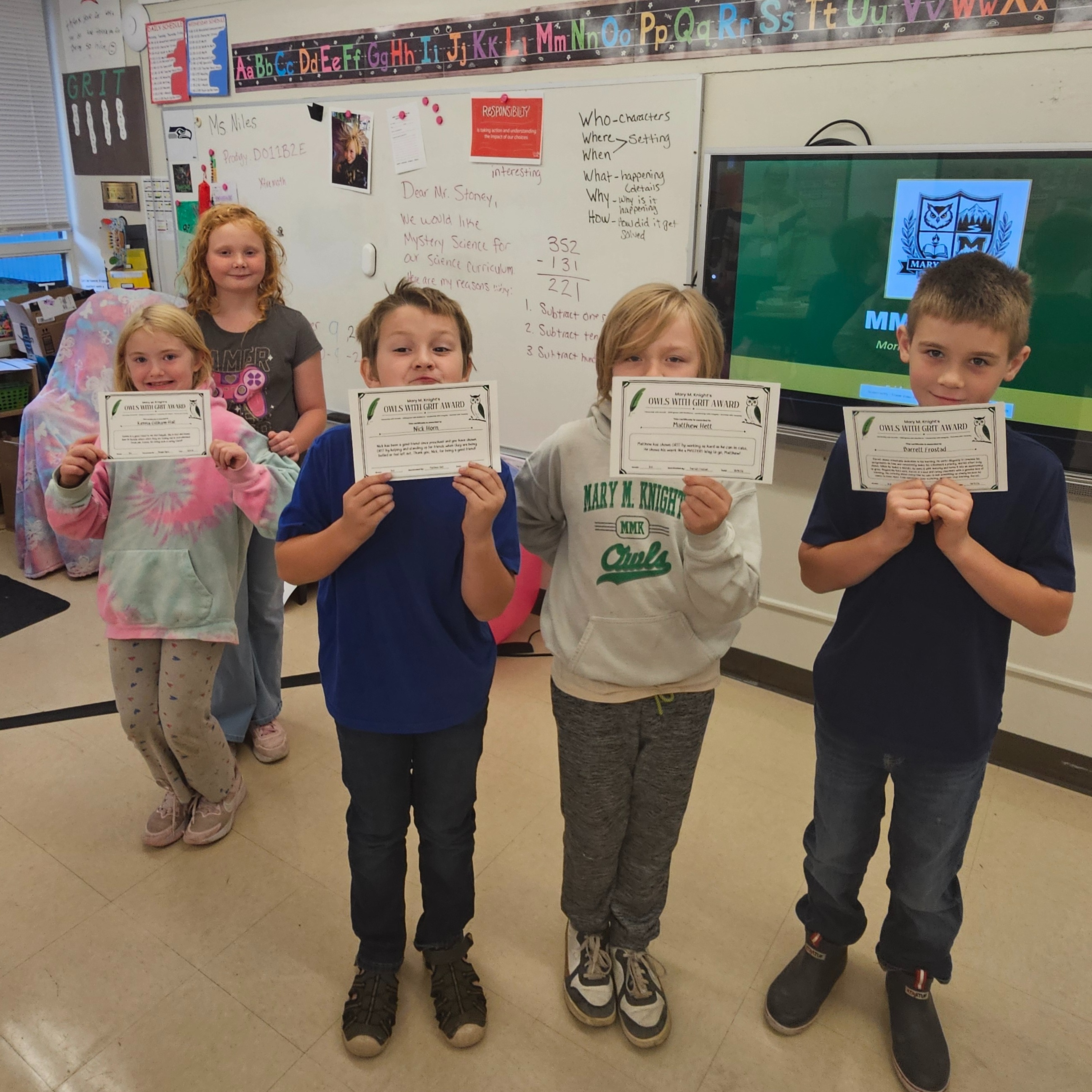 Kenna Gillham-Hall, Nick Horn, Matthew Hett and Barratt Frostad