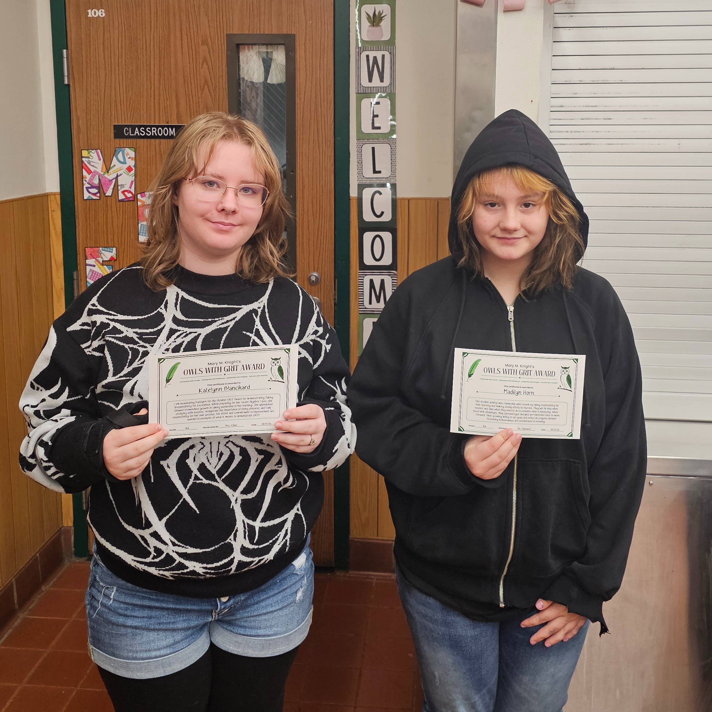 Katelynn Blanchard and Madilyn Horn