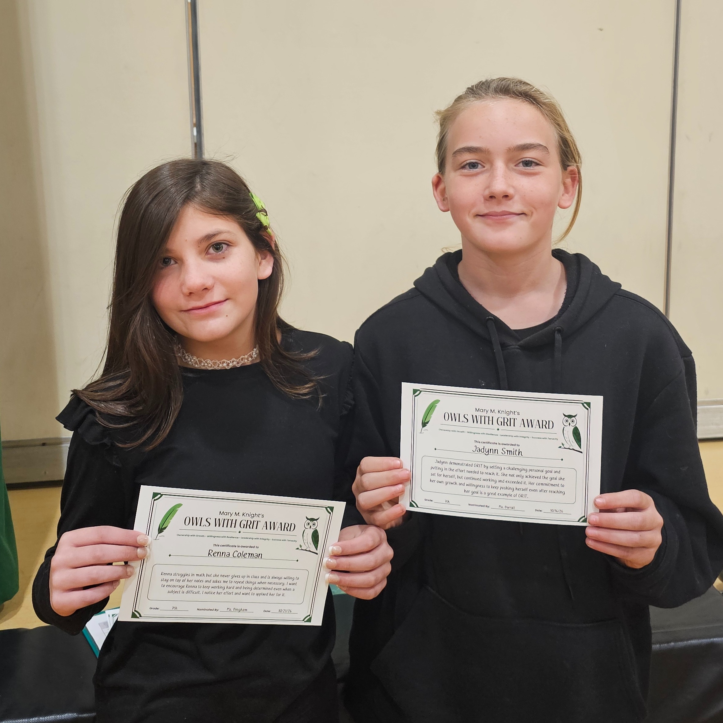 Renna Coleman and Jadynn Smith
