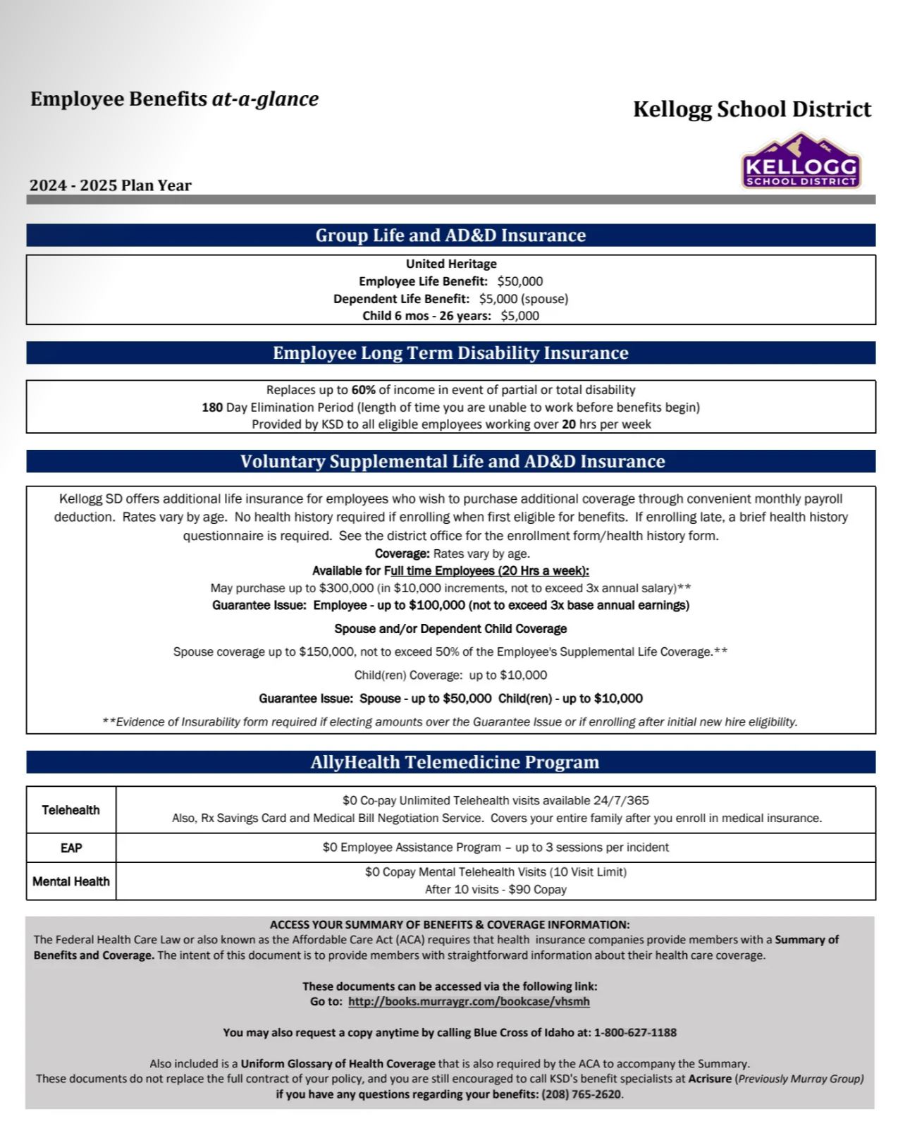 Employee Benefits Page 2