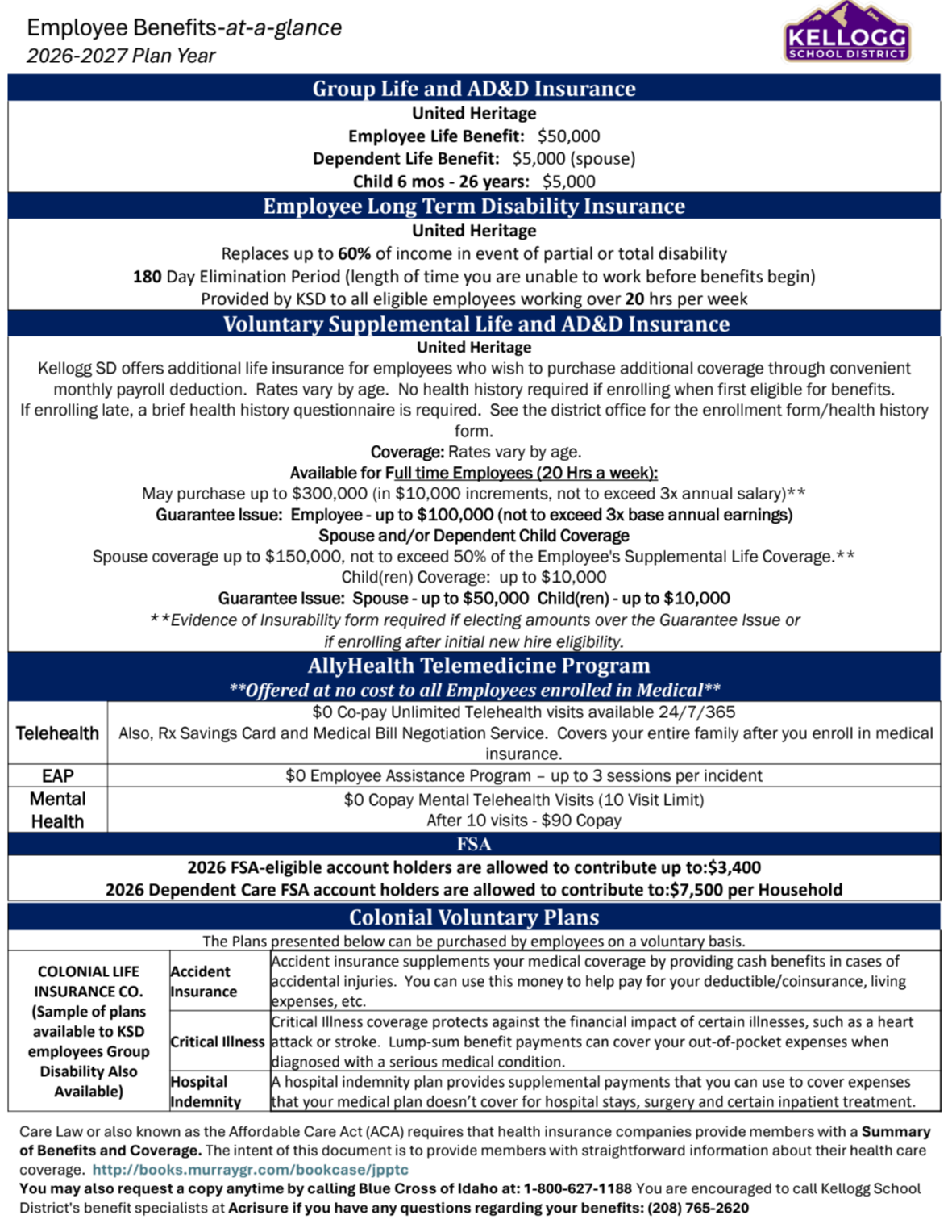 Employee Benefits Page 2