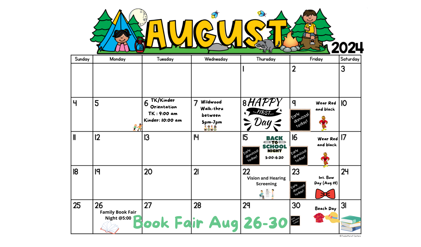 August Calendar 2024