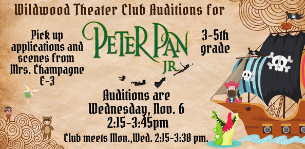 Peter Pan Jr. Auditions