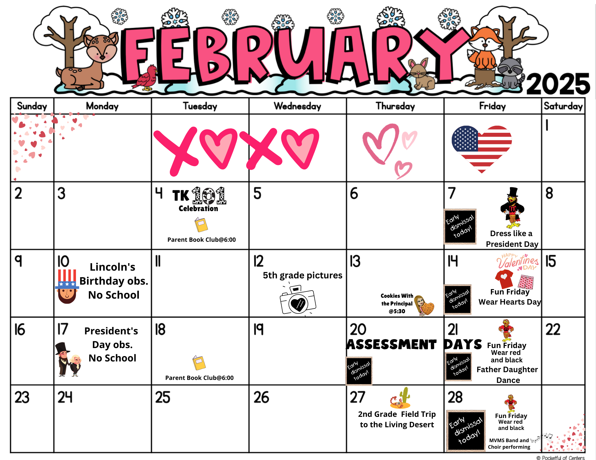 feb Parent Calendar