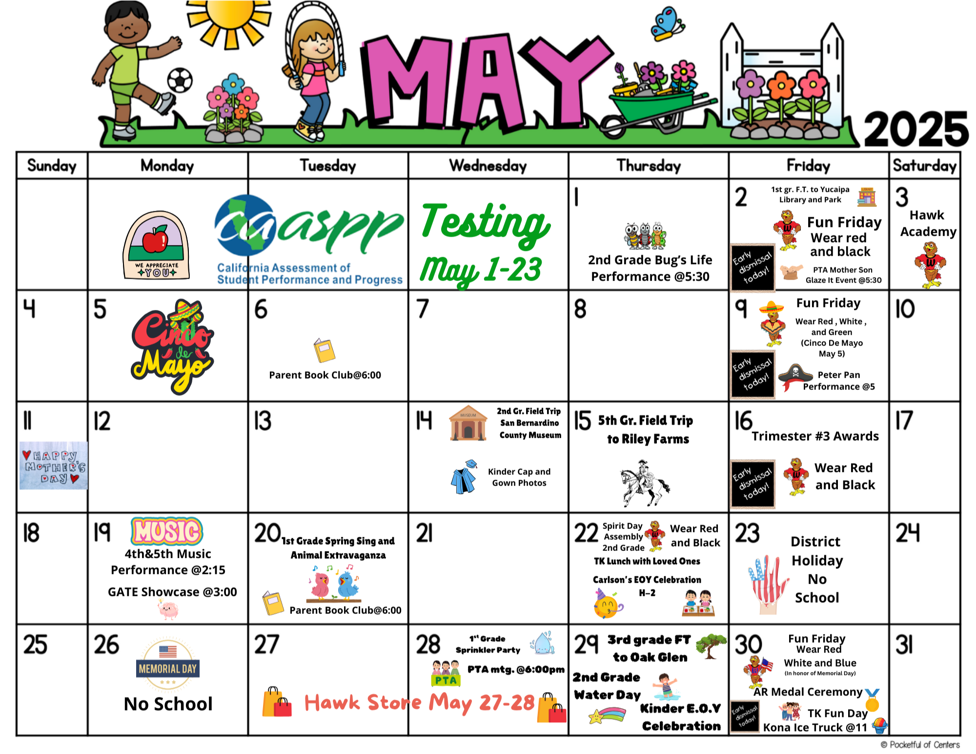 may parent calendar