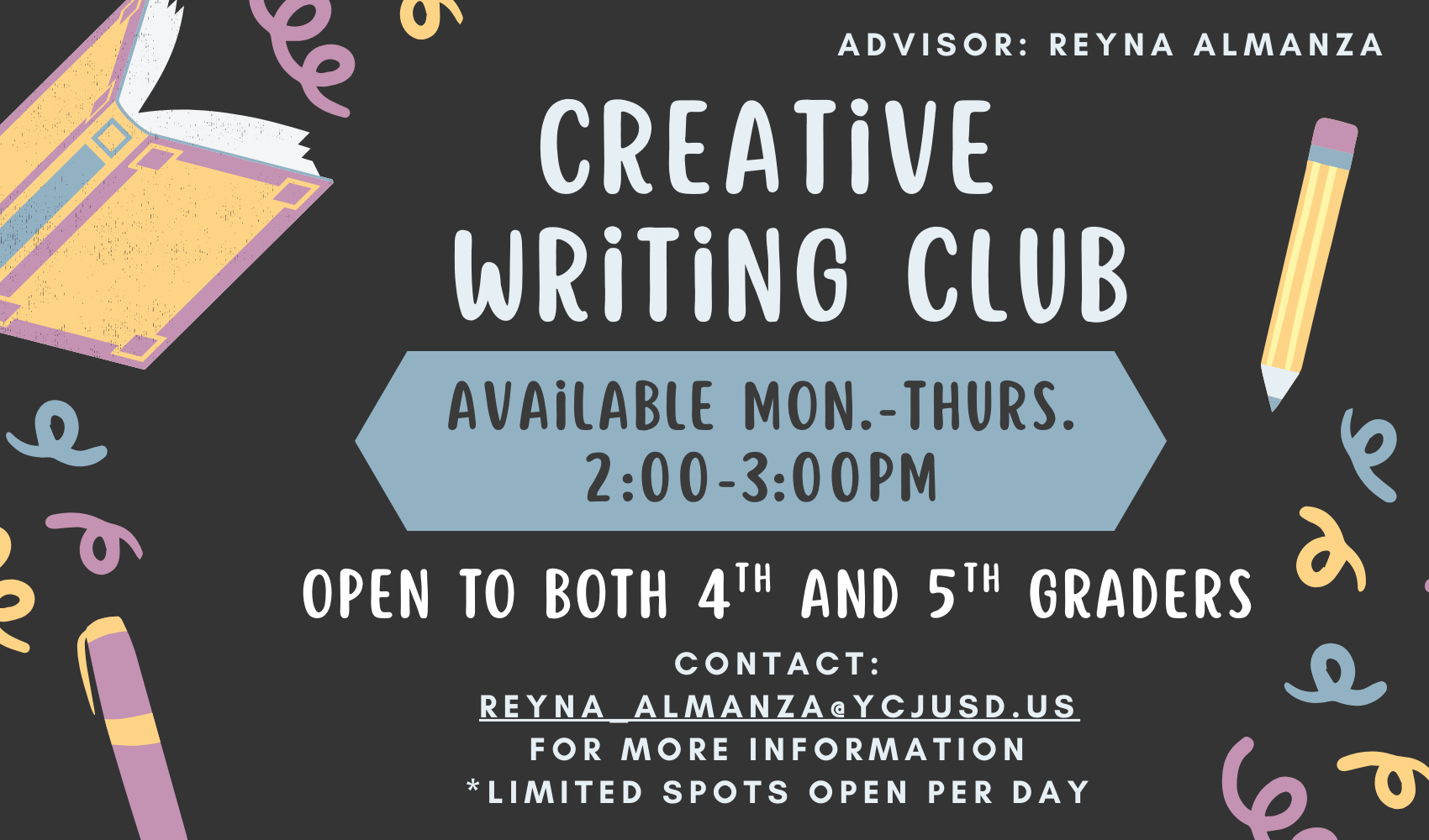 creative writing club