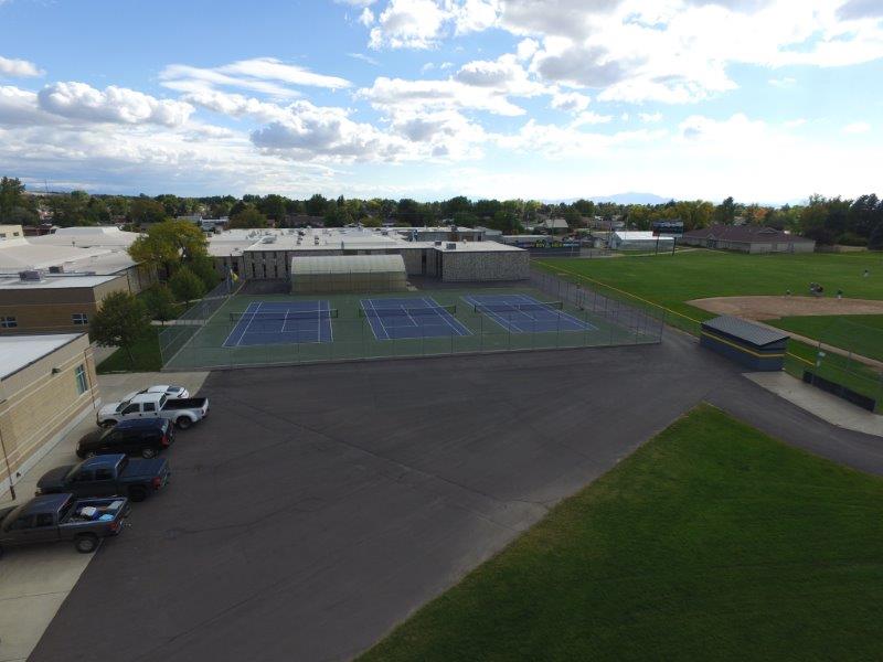 Tennis Courts from beside 