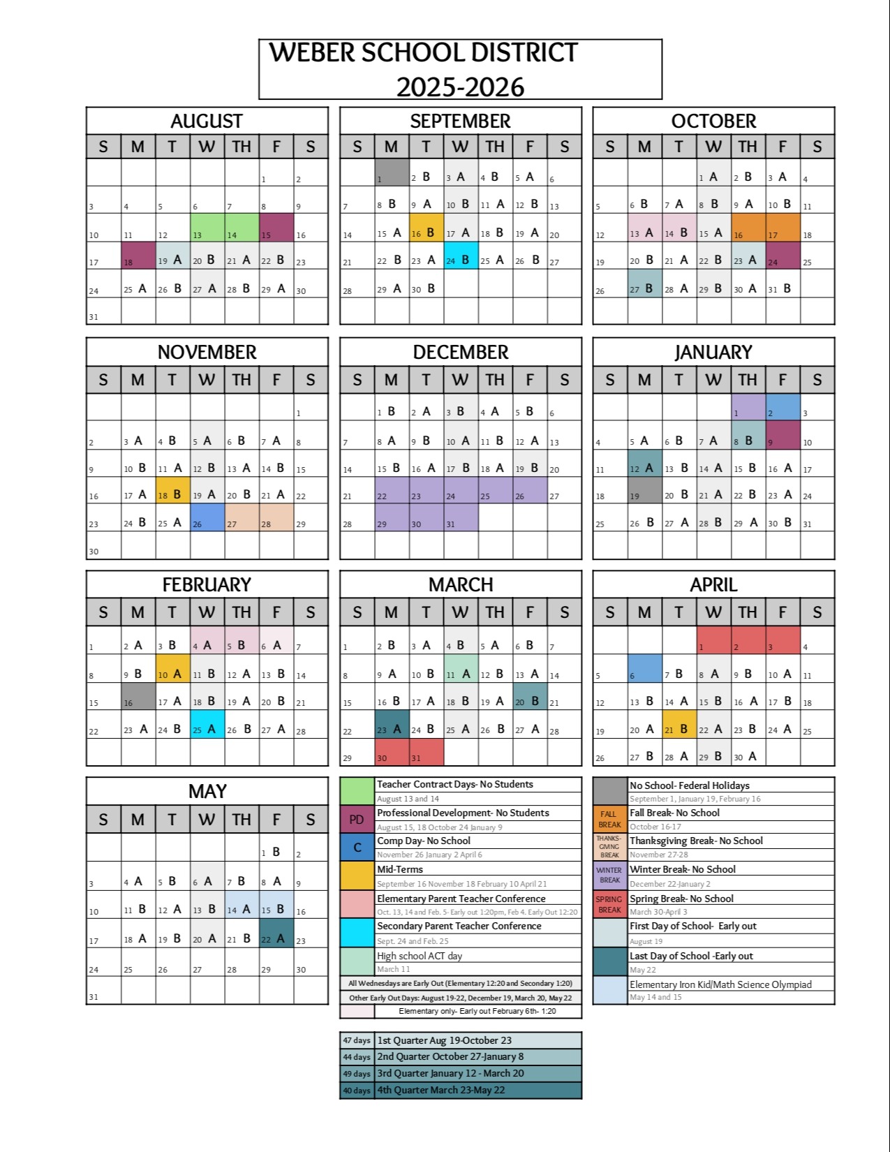 A/B Calendar