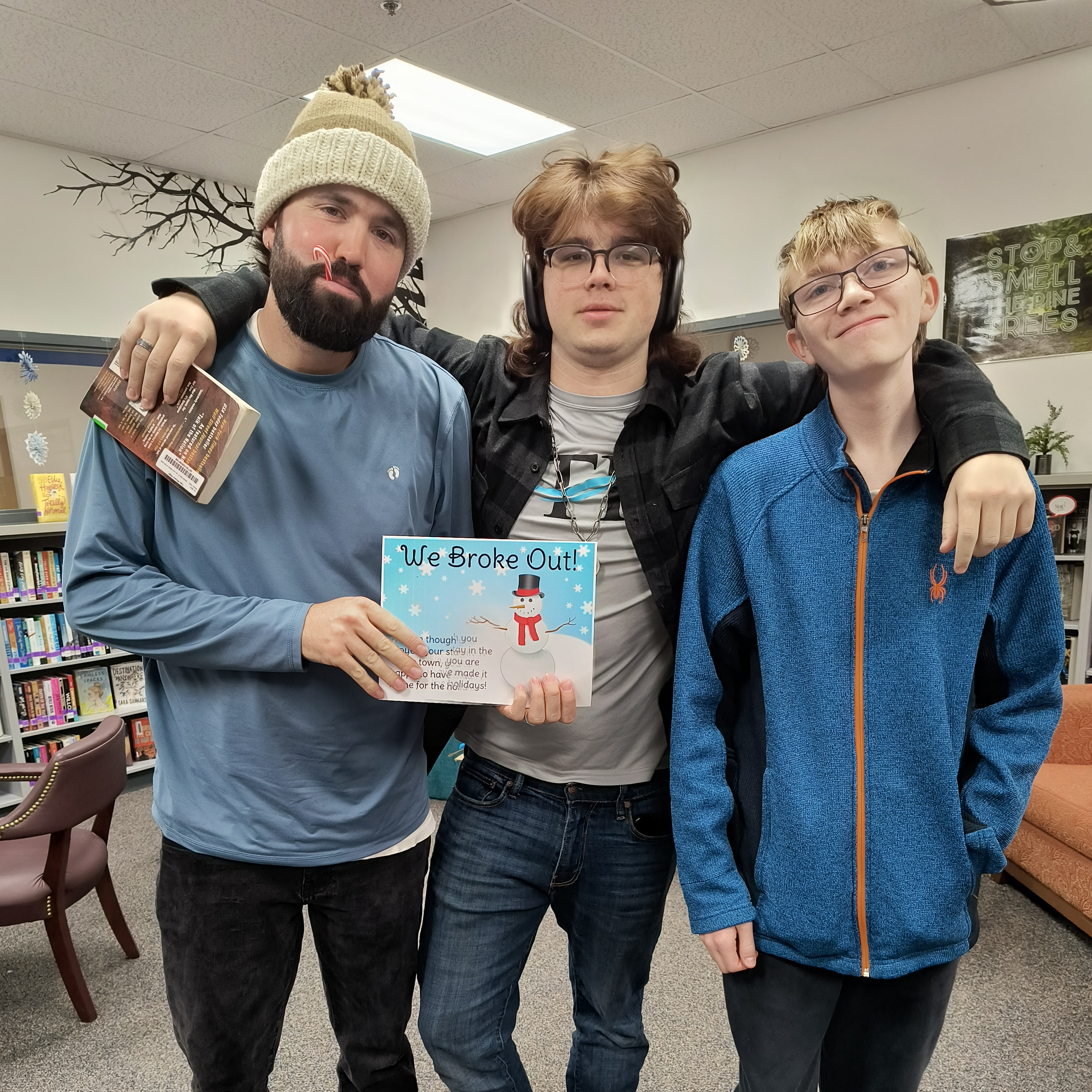 Students and staff at Two Rivers High School