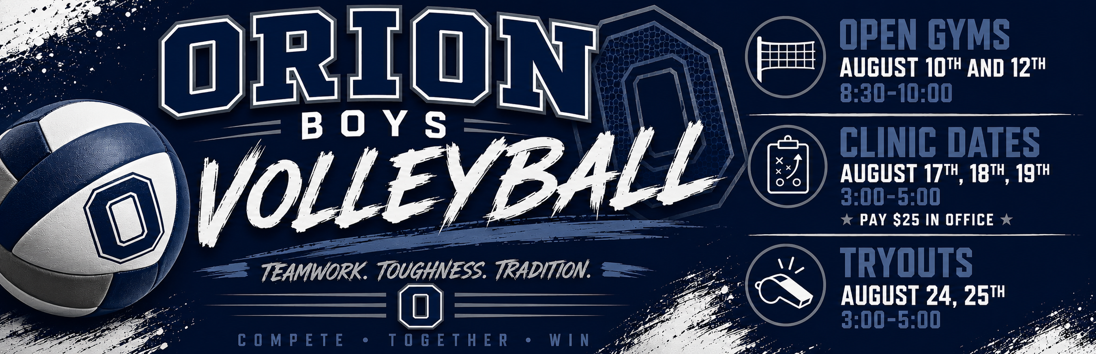 Orion Boys Volleyball Tryouts