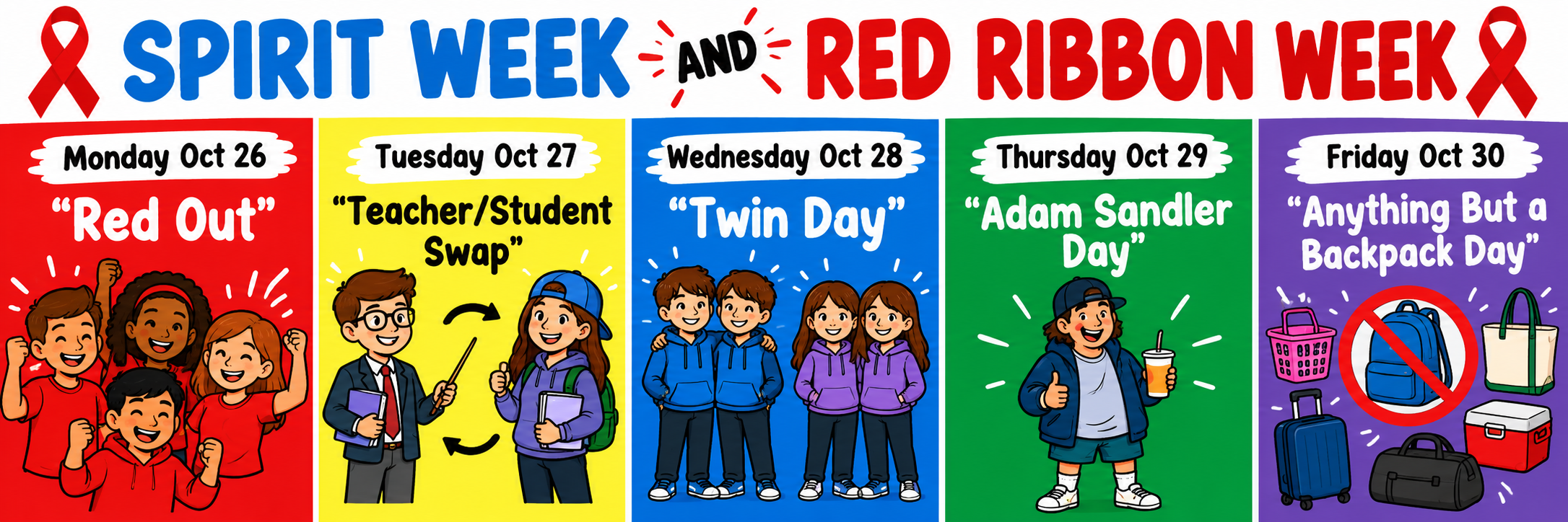 spirit week and red ribbon week