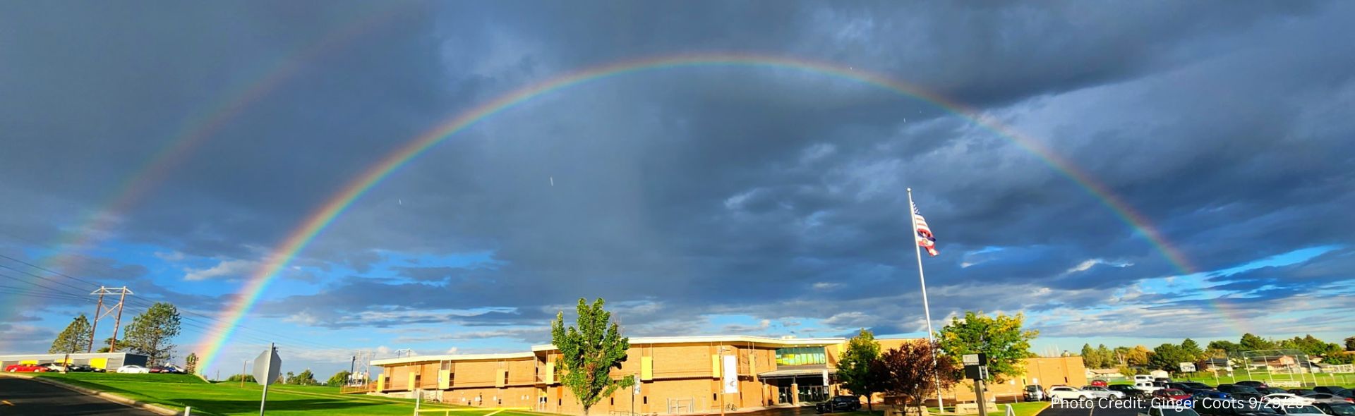 Photo Credit: Ginger Coots of Sand RIdge JHS and a Rainbow on 9/29/25