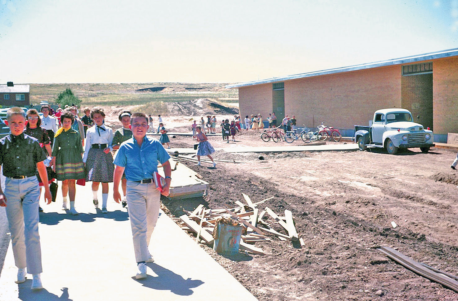 The East parking lot was a playground in 1962