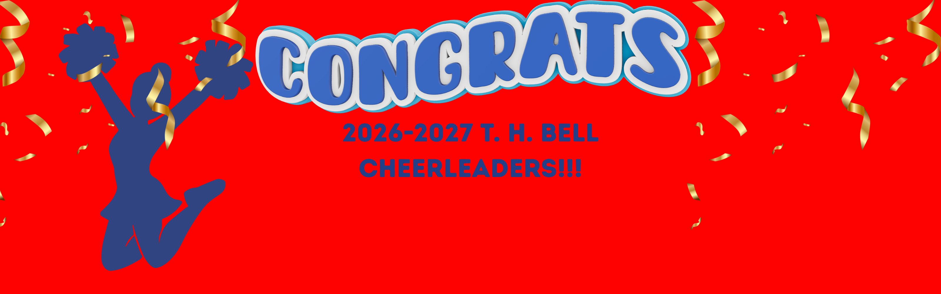 congrats 2026-2027 Th Bell Cheerleaders