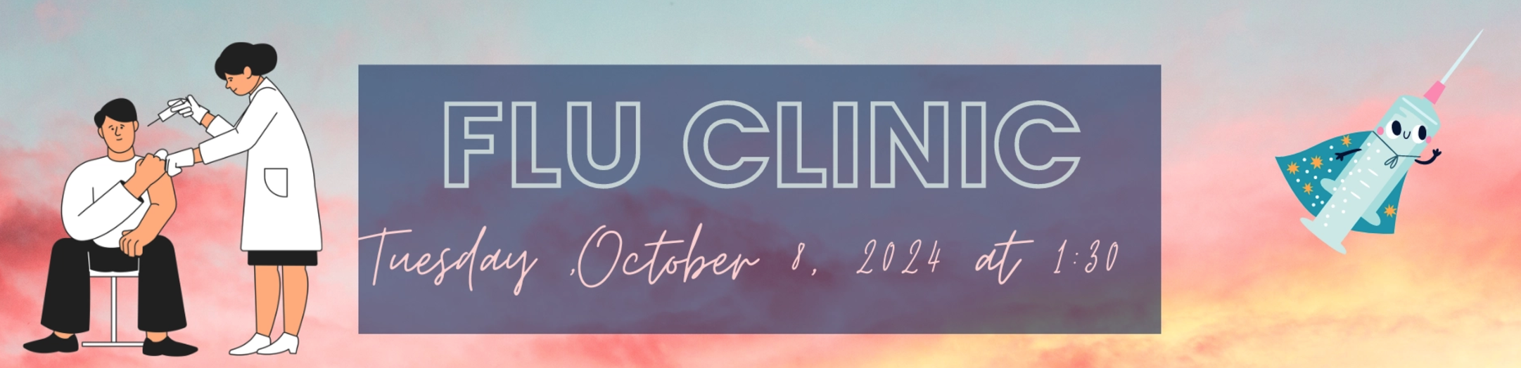 flu clinic banner