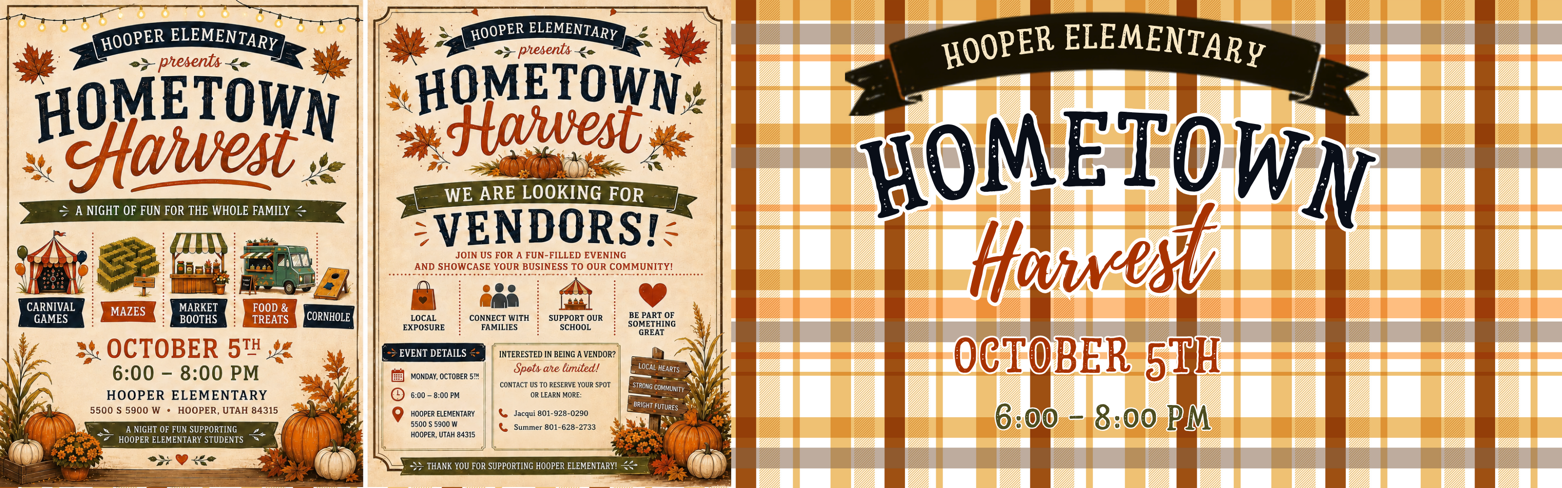 Hometown harvest October 5th 6-8pm at Hooper Elementary 
