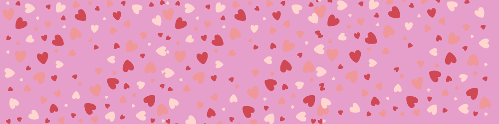 pink background with small hearts