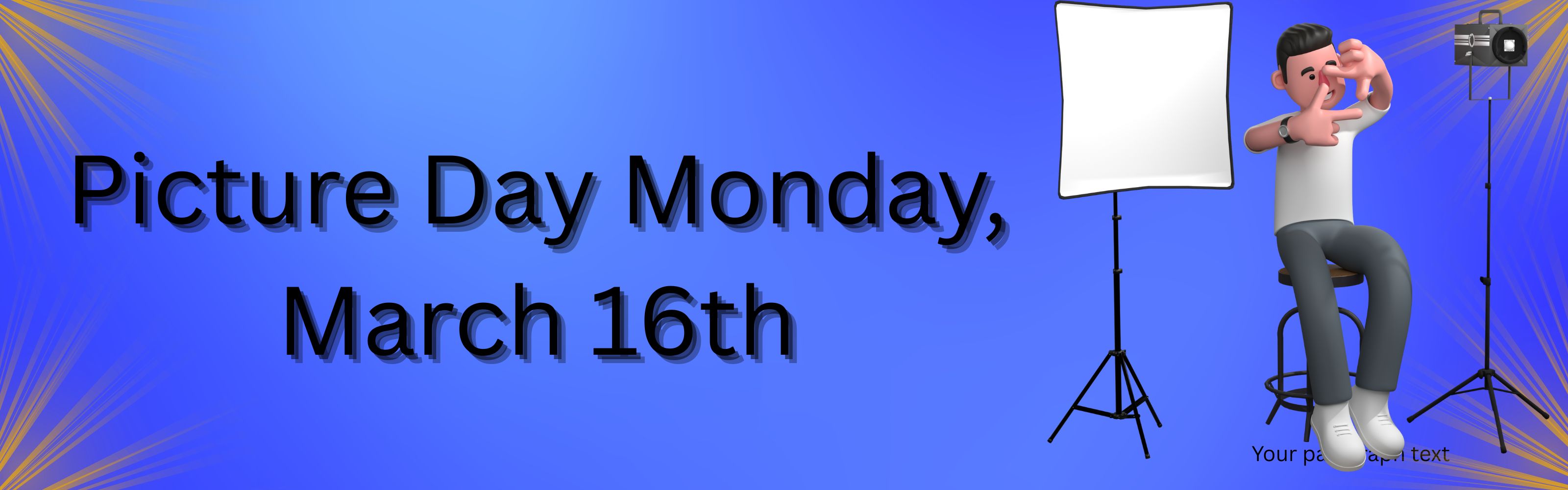 Picture Day Monday, March 16th