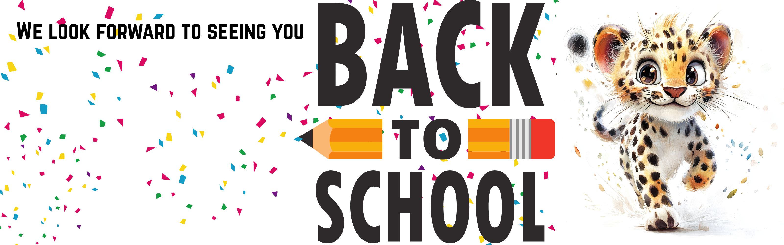 Back to school night Aug 20th 4:00-6:00  the picture says we look forward to seeing you back to school