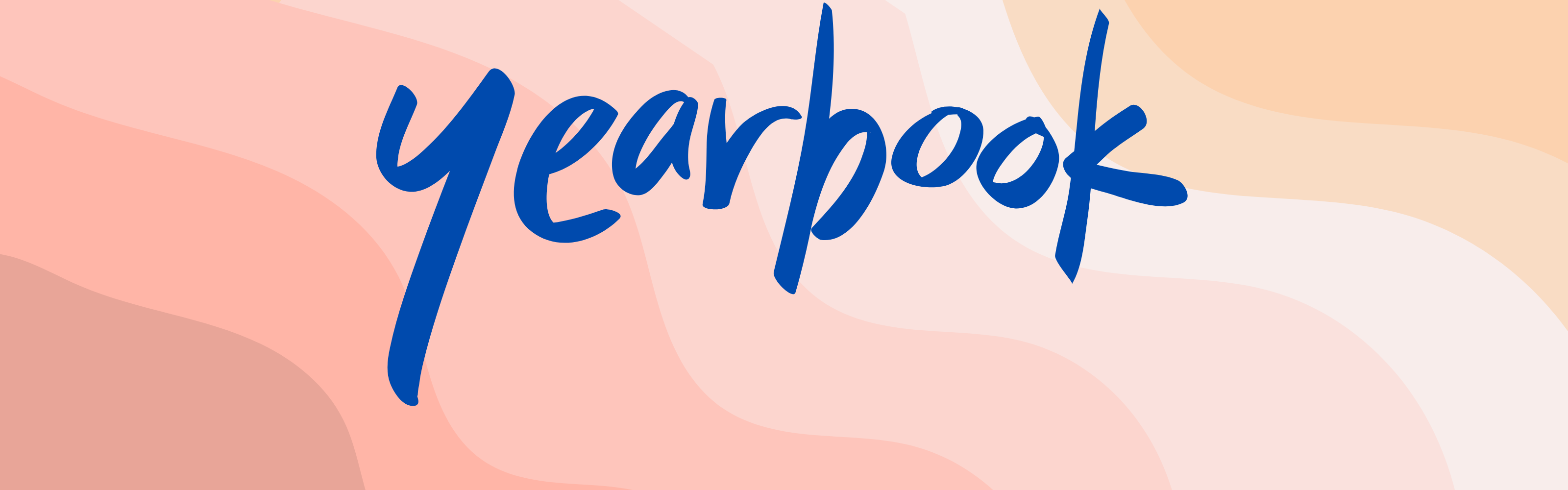 Pink Banner that says Yearbook