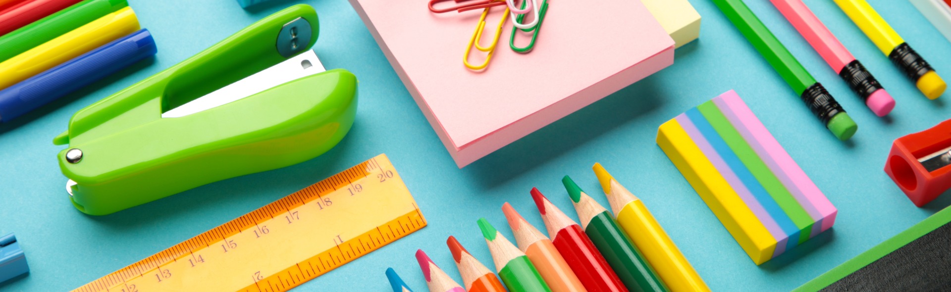 School supplies graphic