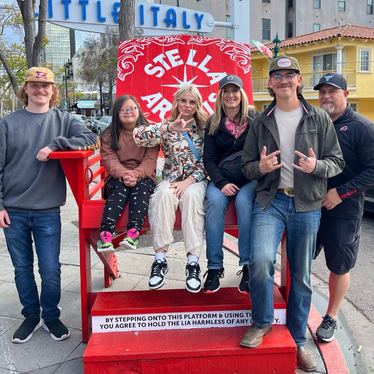 Mrs. Charlesworth loves spending time with her family.