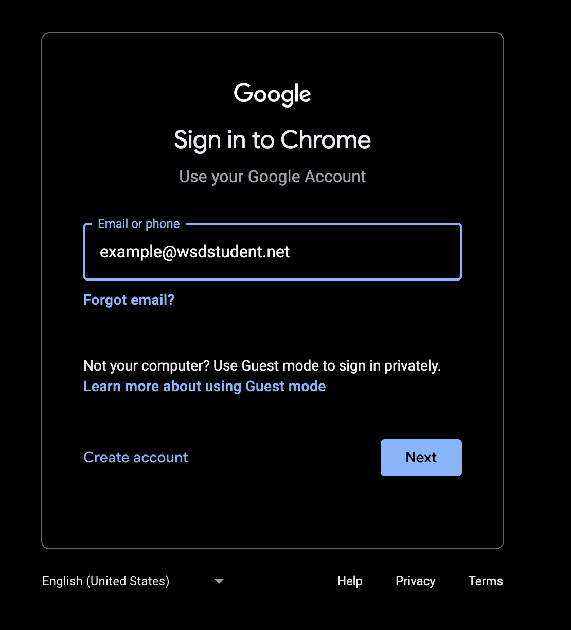 sign in to chrome image