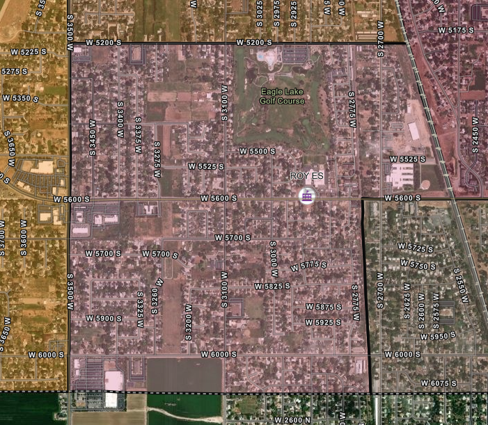 Boundary map for Roy Elementary School