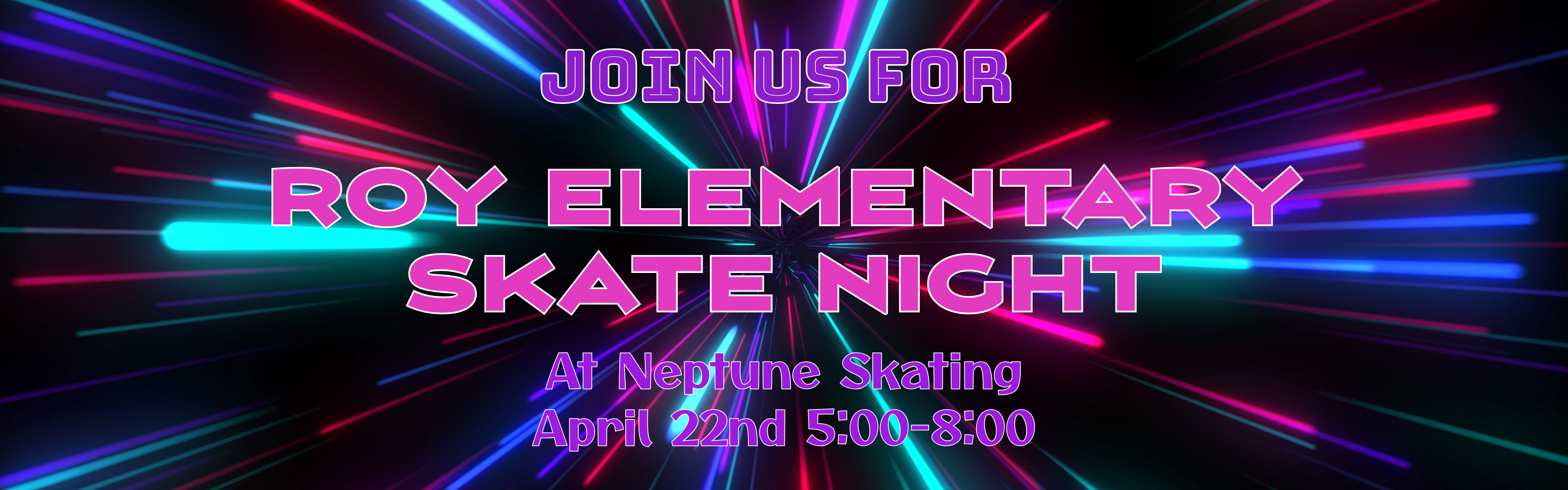 Family Skate Night at Neptune Skating, Wednesday, April 22nd from 5:00-8:00