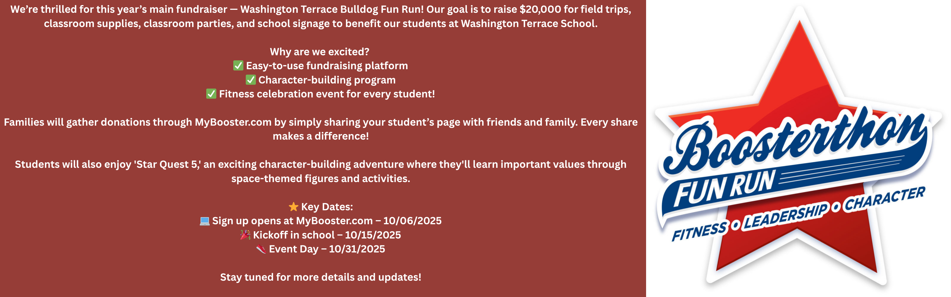 Boosterthon Flyer