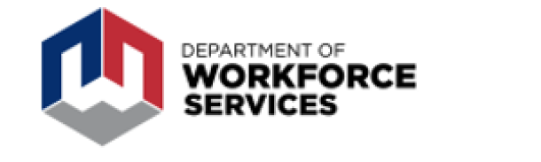 Image of a logo with the text 'Department of Workforce Services' visible below it.