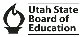 Utah State Board of Education logo with torch