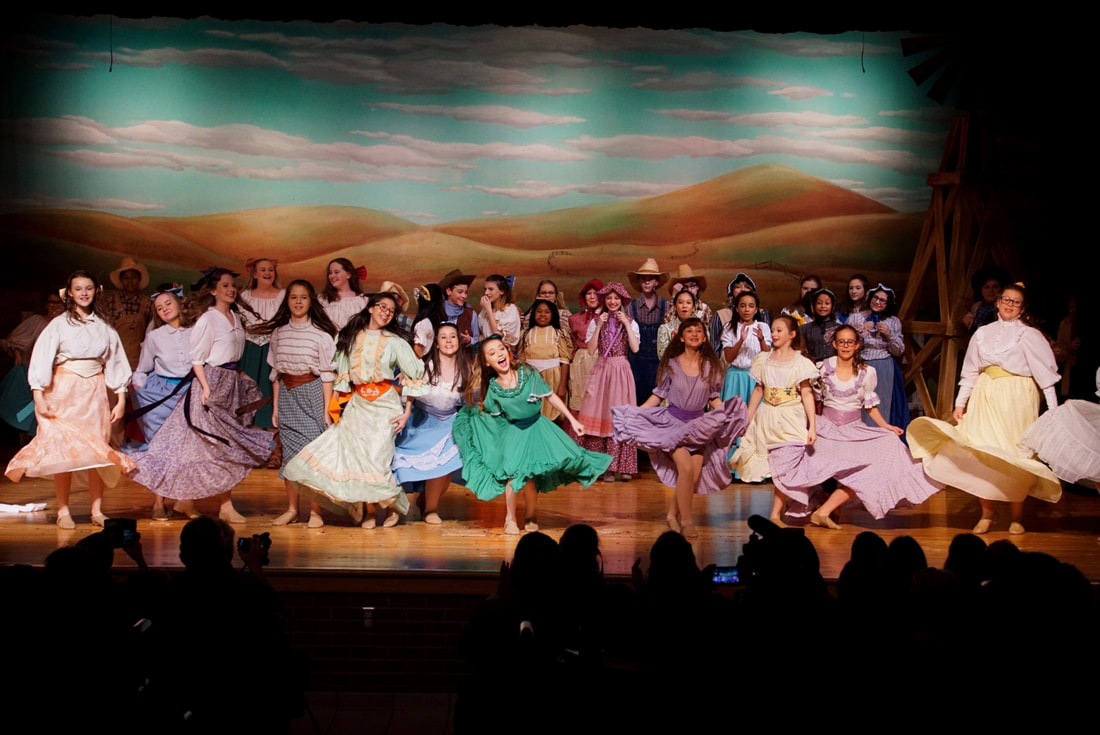 Oklahoma musical girls spinning