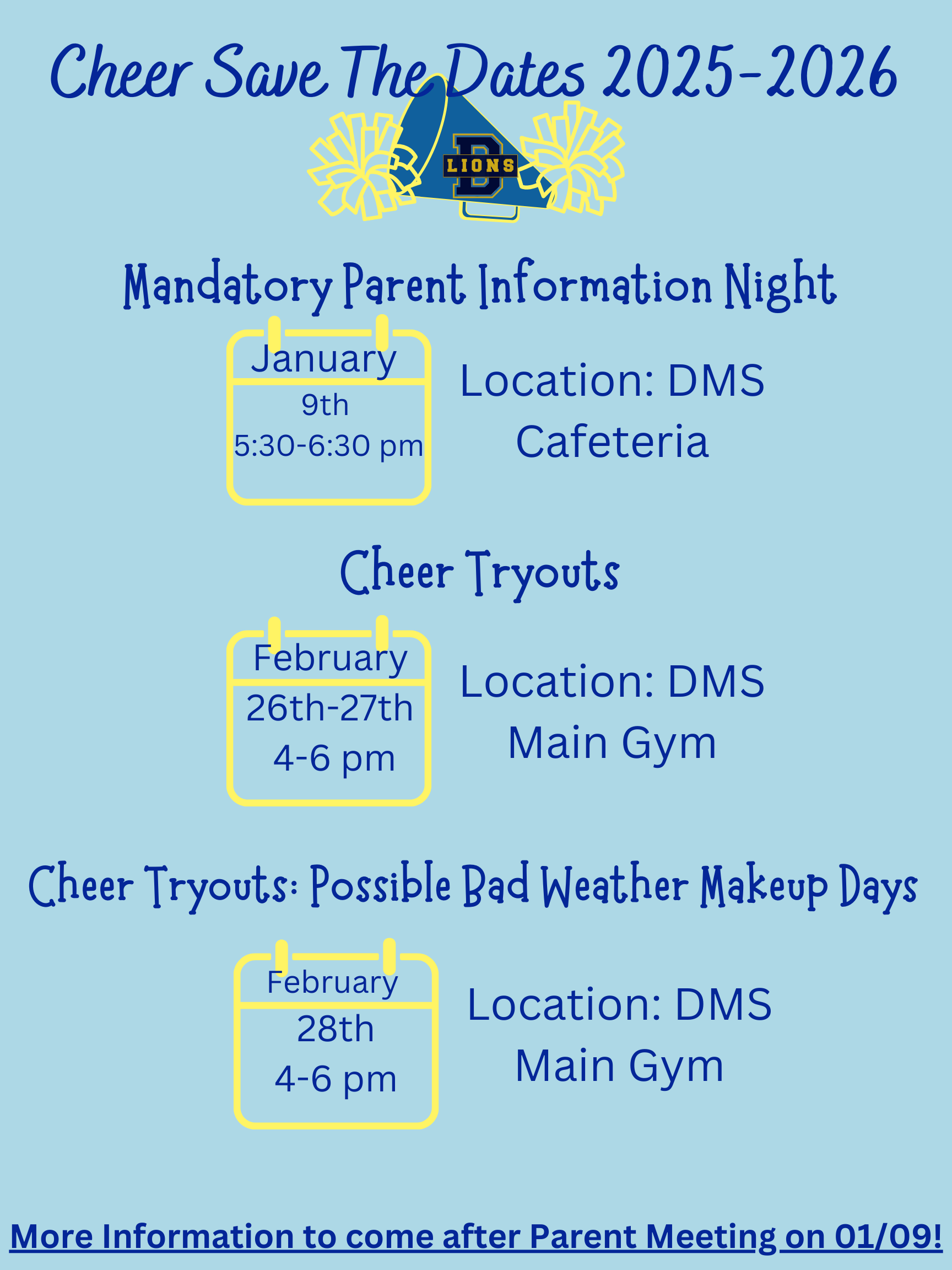 cheer tryout flyer