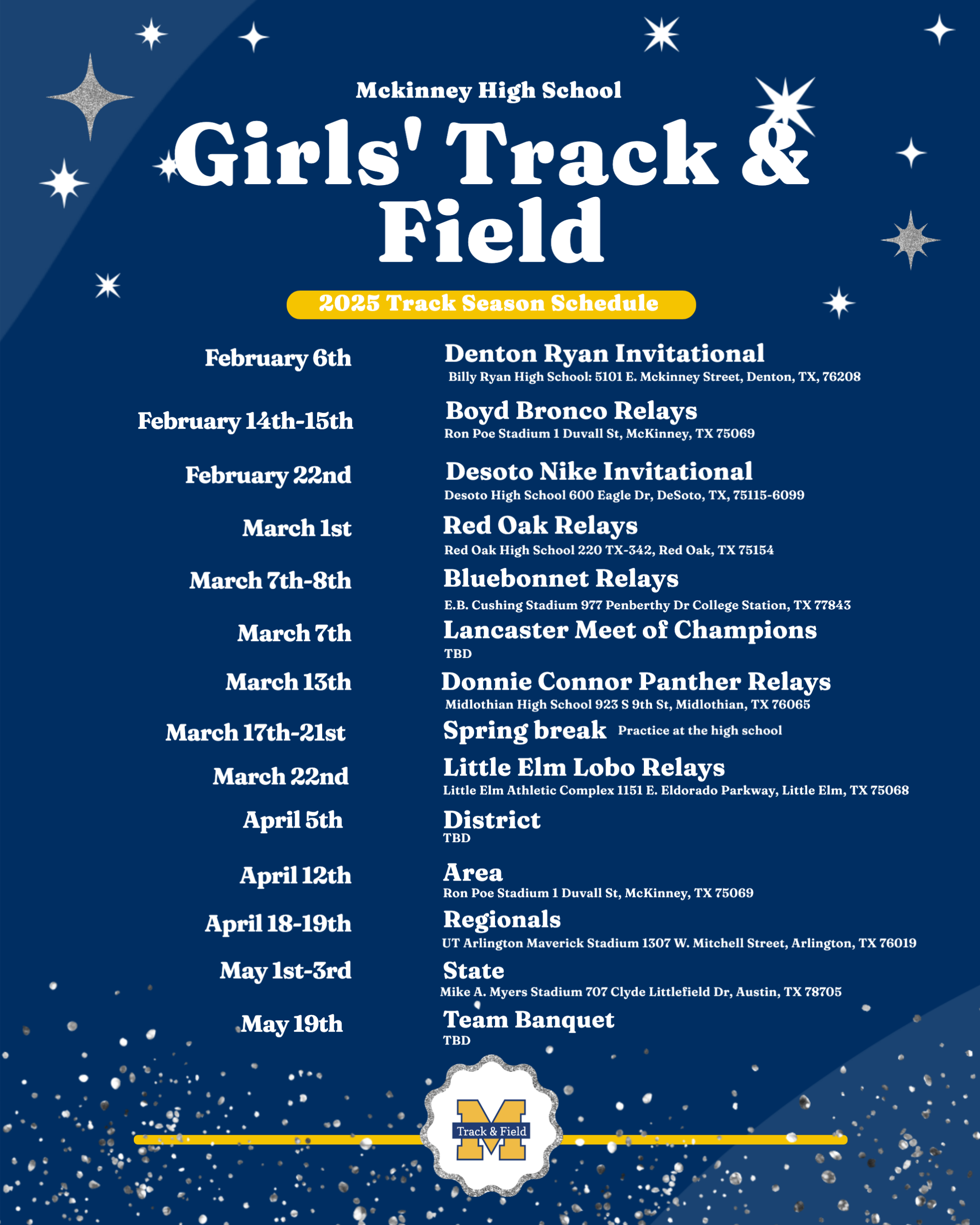 Mckinney High School Girls Track and Field Schedule