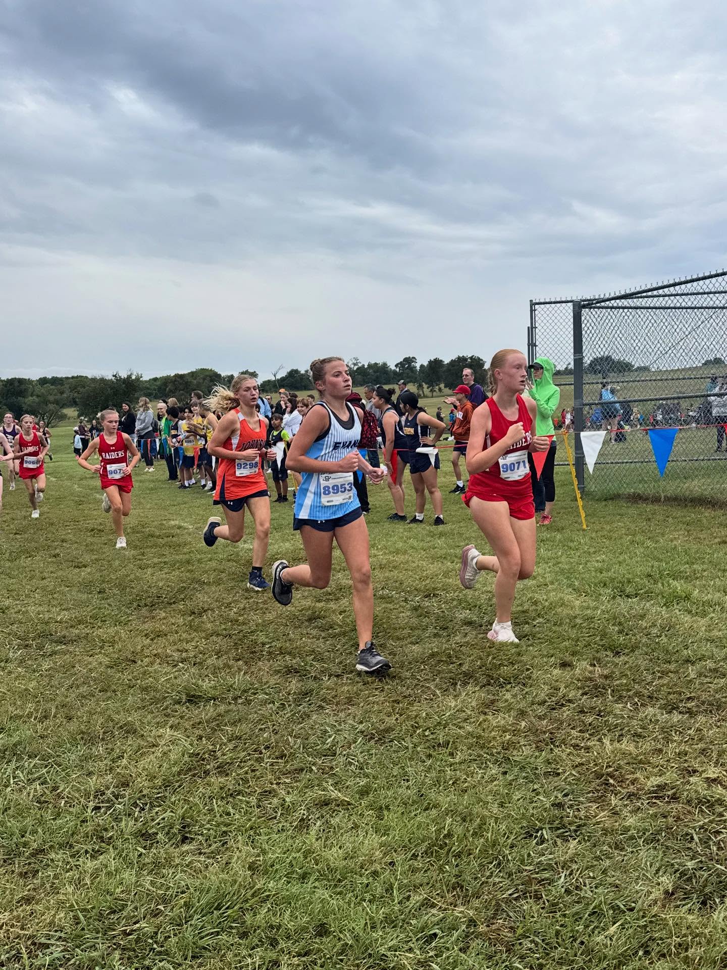 Alyssa Scharnell running hard at the Boyd Stampede!