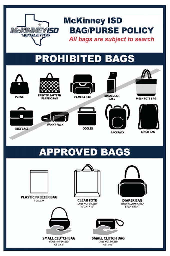 Clear bag policy