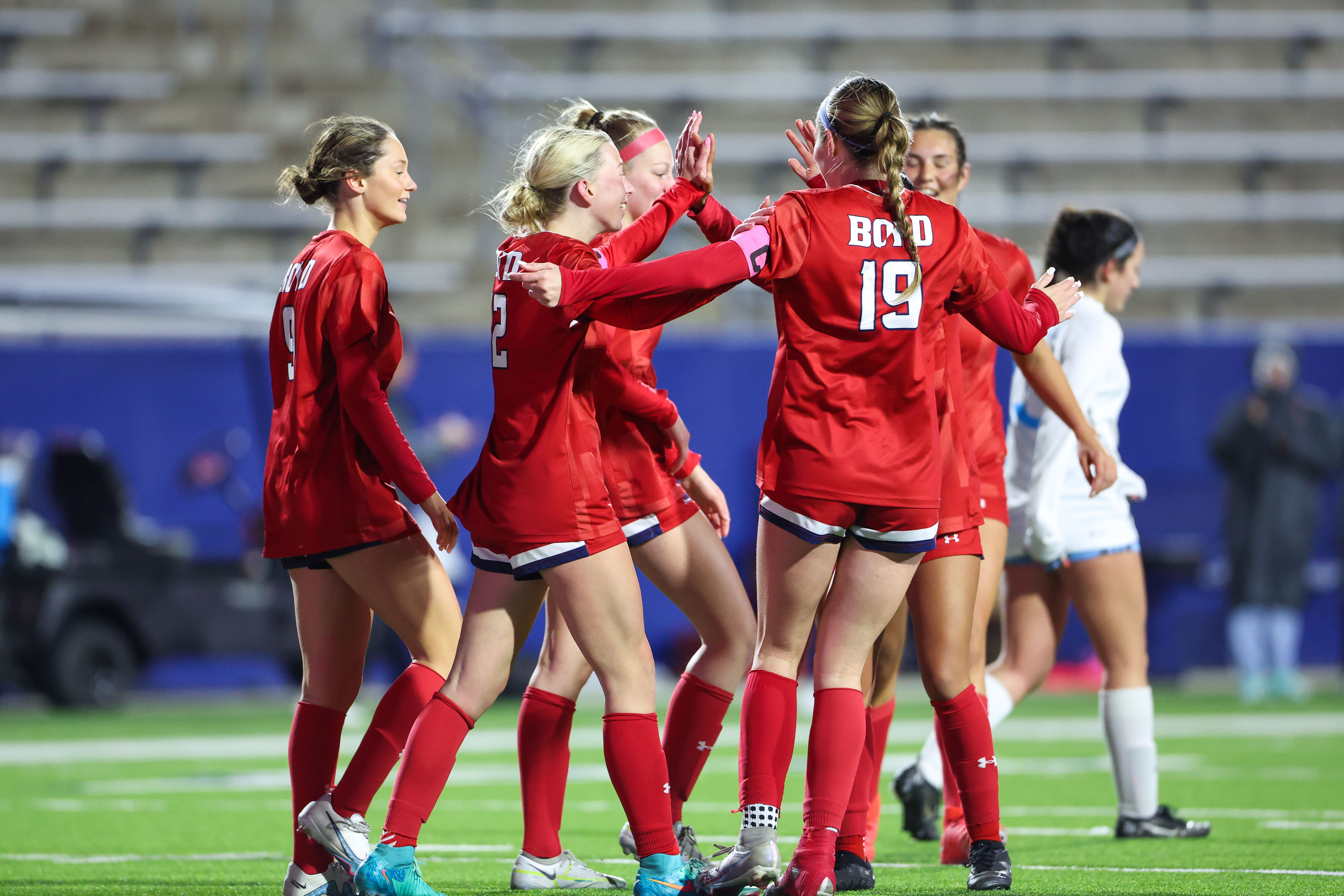 BOYD CELEBRATING A GOAL IN PLAYOFF GAME VS FLOWER MOUND HS