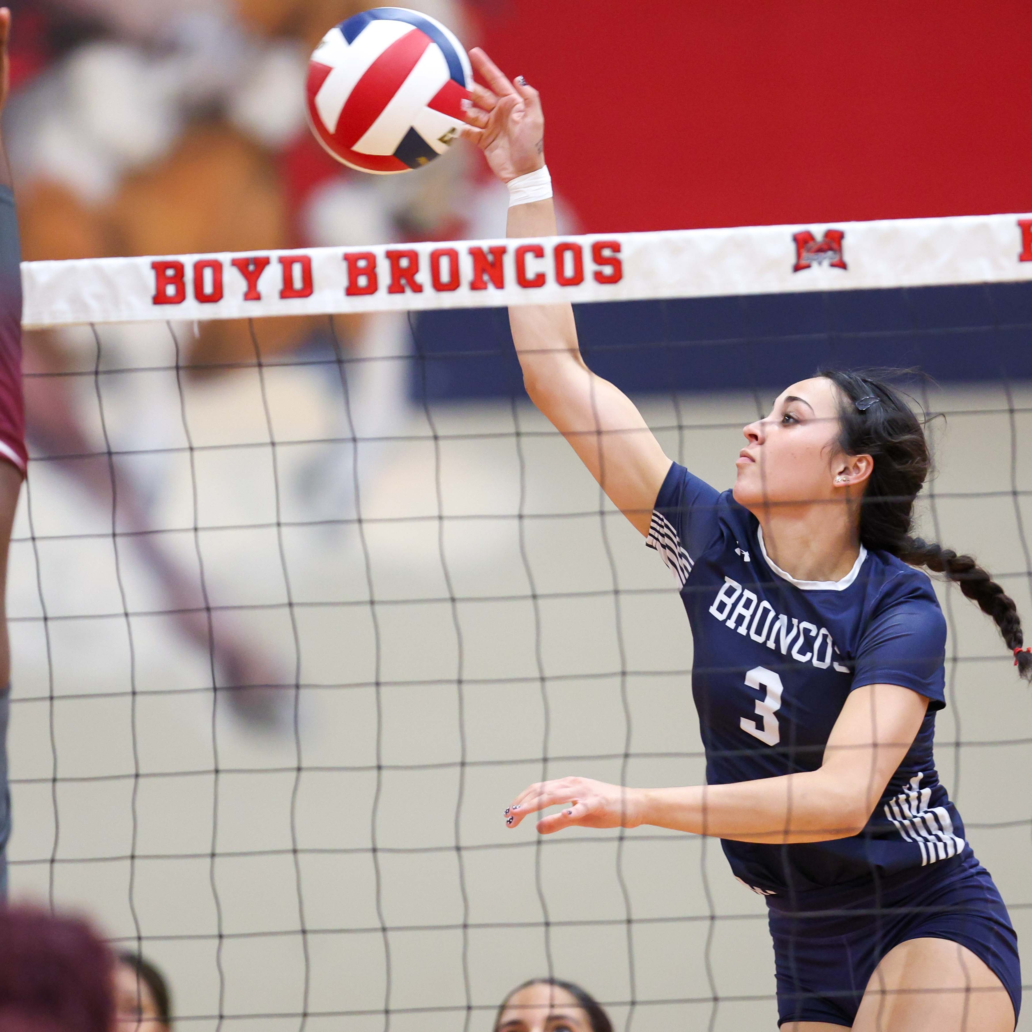 Sophia Lane hitting on the outside vs. Princeton