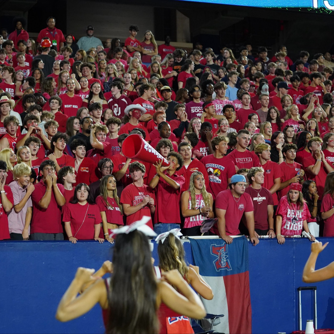 McKinney Boyd student section at a football game