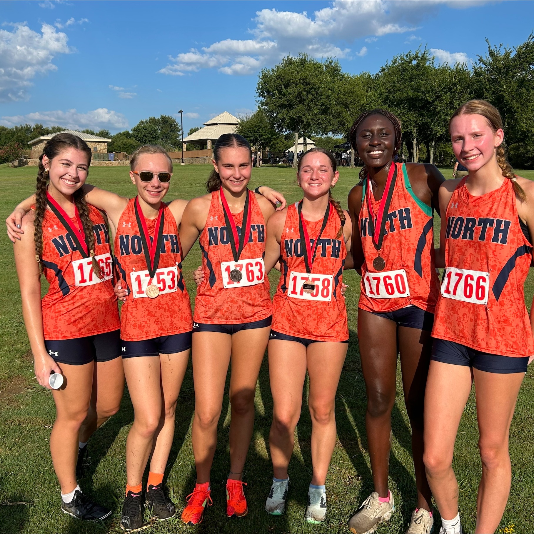 TSC Varsity girl racers